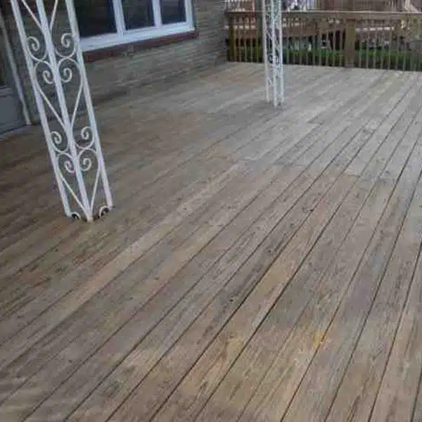 deck cleaning after