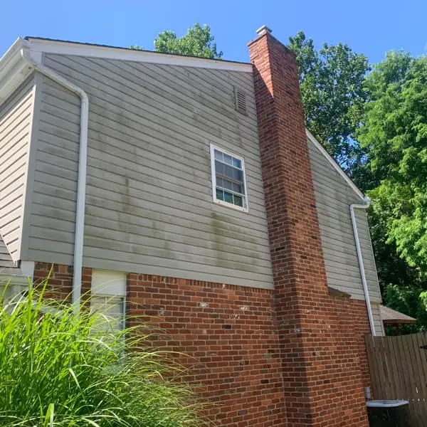house vinyl siding before soft washing pittsburgh side