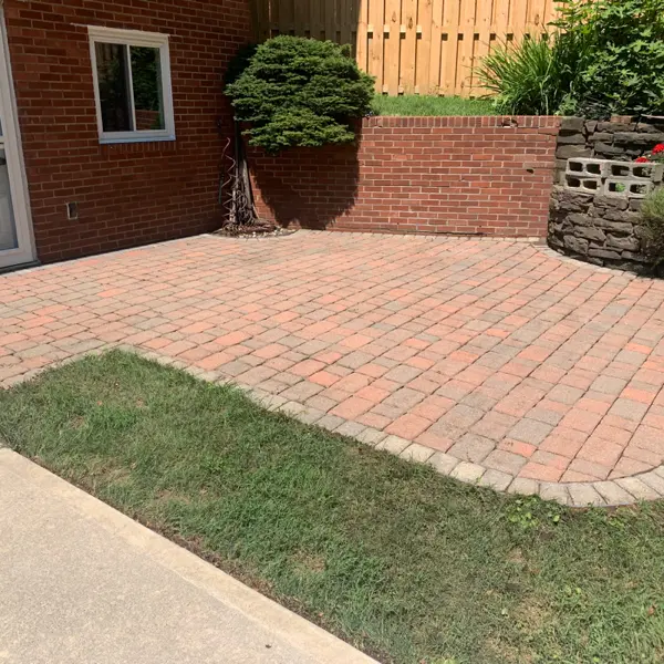brick paver patio after cleaning monroeville angle 3