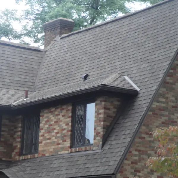asphalt roof after cleaning forest hills front