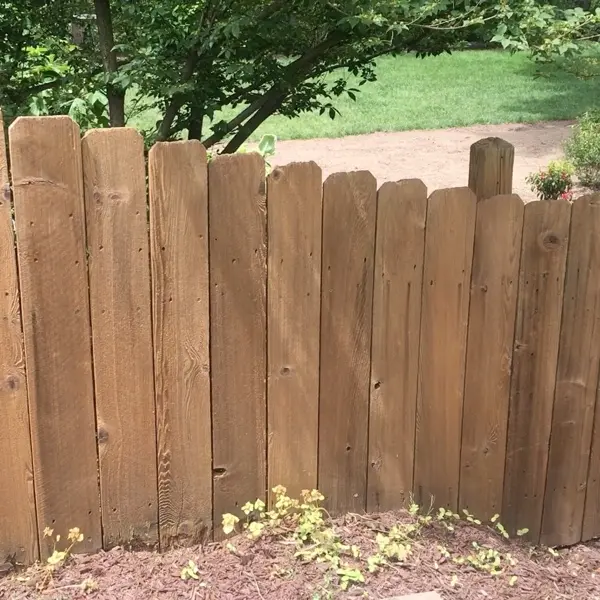 wood fence staining wilkins township
